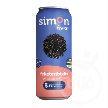 Simon gyümölcs feketeribizlis szénsavas víz 330 ml