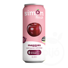 Simon gyümölcs fresh meggyfröccs szénsavas üditőital 330 ml