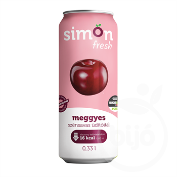Simon gyümölcs fresh meggyfröccs szénsavas üditőital 330 ml