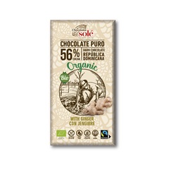 Sole bio étcsokoládé 56% gyömbérrel 100 g