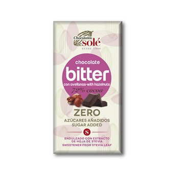 Sole bio étcsokoládé 72% keto mogyoró 100 g