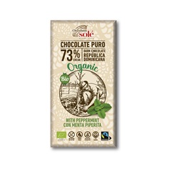 Sole bio étcsokoládé 73% borsmenta 100 g