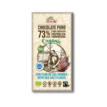 Sole bio étcsokoládé 73% tengeri sópelyhekkel 100 g
