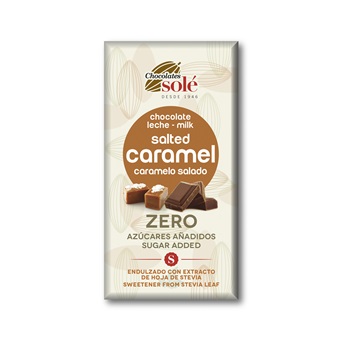 Sole tejcsokoládé keto sóskaramellával 100 g