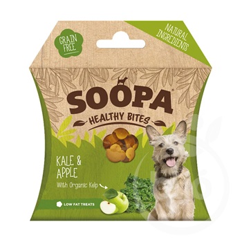 Soopa healthy bites vegán jutalomfalat fodros kel és alma 50 g