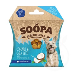 Soopa healthy bites vegán jutalomfalat kókusz és chia mag 50 g