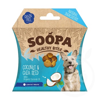 Soopa healthy bites vegán jutalomfalat kókusz és chia mag 50 g