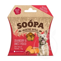 Soopa healthy bites vegán jutalomfalat vörös áfonya és édesburgonya 50 g