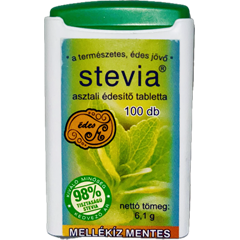 Stevia tabletta mellékíz mentes 100 db