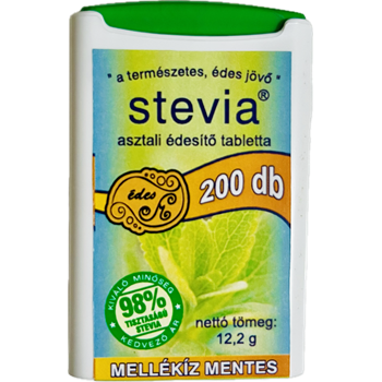 Stevia tabletta mellékíz mentes 200 db