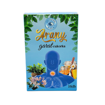 Sun Moon arany garat torokcukorka 16 db