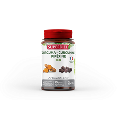 Superdiet kurkuma feketebors kapszula az ízületek támogatására vegán 45 db