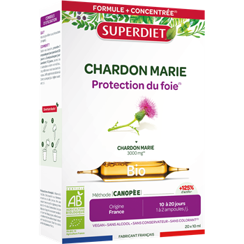 Superdiet máriatövis kivonat  - a máj védelméért ampulla 20x10ml 200 ml