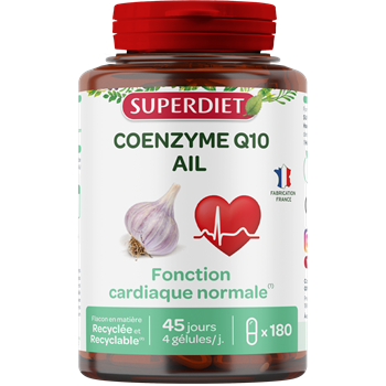 Superdiet q10 koenzim + fokhagyma kivonat, a szív és érrendszer támogatására 180 db