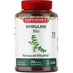 Superdiet spirulina energia és vitalitás vegán kapszula 120 db