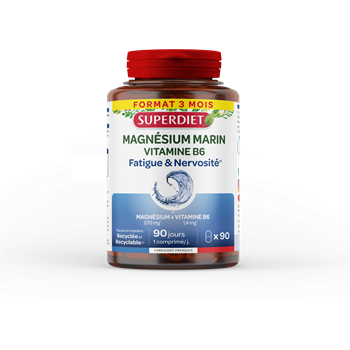 Superdiet tengeri magnézium + b6 vitamin tabletta 90 db