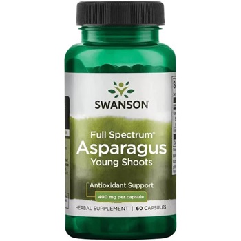 Swanson asparagus full spectrum spárgacsíra kivonat kapszula 400mg 60 db