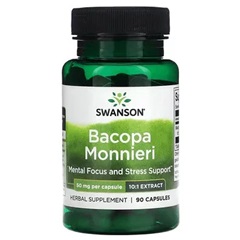Swanson bacopa monnieri (10:1) kivonat kapszula 50mg 90 db