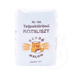 Szabó Malom teljes kiőrlésű rozsliszt rl-190 1000 g