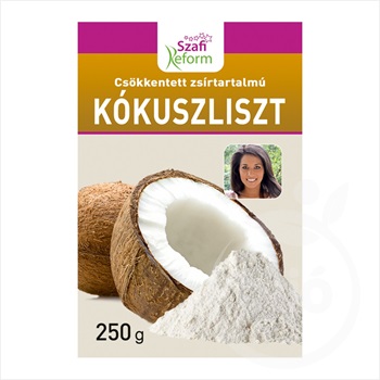 Szafi Reform csökkentett zsírtartalmú finom szemcsés kókuszliszt 250 g