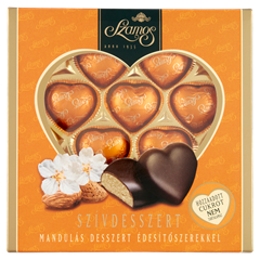 Szamos marcipán szívdesszert édesítővel díszdoboz 130 g