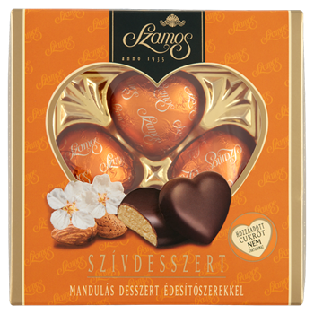 Szamos marcipán szívdesszert édesítővel díszdoboz 50 g