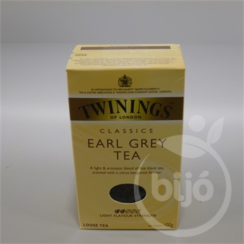 Twinings earl grey fekete tea papírdobozos 100 g