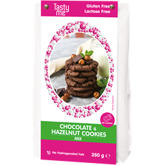 Tasty Me glutén- és laktózmentes csokis mogyorós keksz  350 g