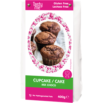 Tasty Me glutén- és laktózmentes cupcake/torta mix – csokoládés 400 g