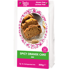 Tasty Me glutén- és laktózmentes fűszeres narancsos torta mix 300 g