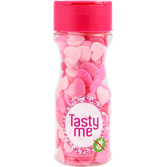 Tasty Me gluténmentes cukor tortadekor mix pink szívek 50 g