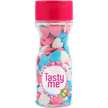 Tasty Me gluténmentes cukor tortadekor mix szívek 50 g