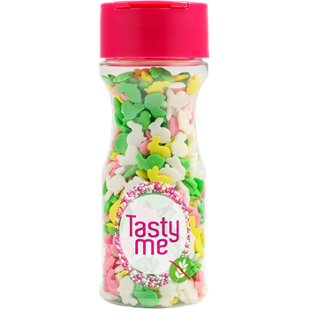 Tasty Me gluténmentes cukor tortadekor nyuszi 4 színű 50 g