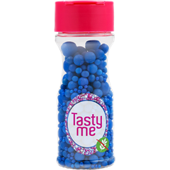 Tasty Me gluténmentes cukorgyöngy tortadekor mix királykék 70 g