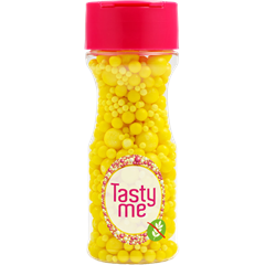 Tasty Me gluténmentes cukorgyöngy tortadekor mix sárga 70 g