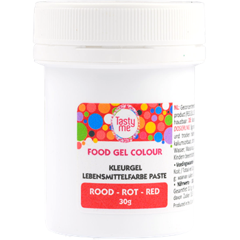 Tasty Me gluténmentes ételfesték gél piros 30 g