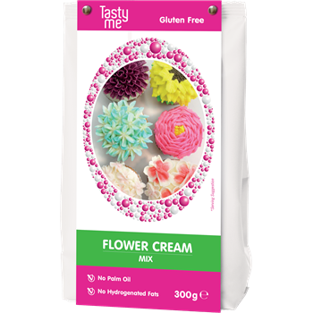 Tasty Me gluténmentes flower cream – tortakrém, díszítőkrém mix 300 g