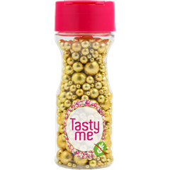 Tasty Me gluténmentes metallic pearls tortadekor mix vintage arany 75 g