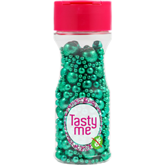 Tasty Me gluténmentes metallic pearls tortadekor mix zöld 75 g