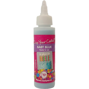 Tasty Me gluténmentes tortabevonó drip (csurgató) babakék 120 g
