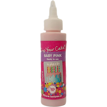 Tasty Me gluténmentes tortabevonó drip (csurgató) babarózsaszín 120 g