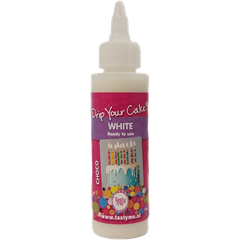 Tasty Me gluténmentes tortabevonó drip (csurgató) fehér 120 g