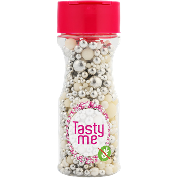 Tasty Me gluténmentes tortadekor mix silver linings 80 g