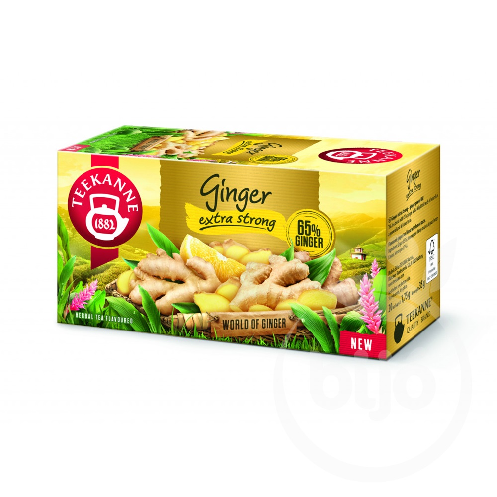 Teekanne ginger extra strong citrom ízű gyömbér tea 35 g áruház bijo.hu