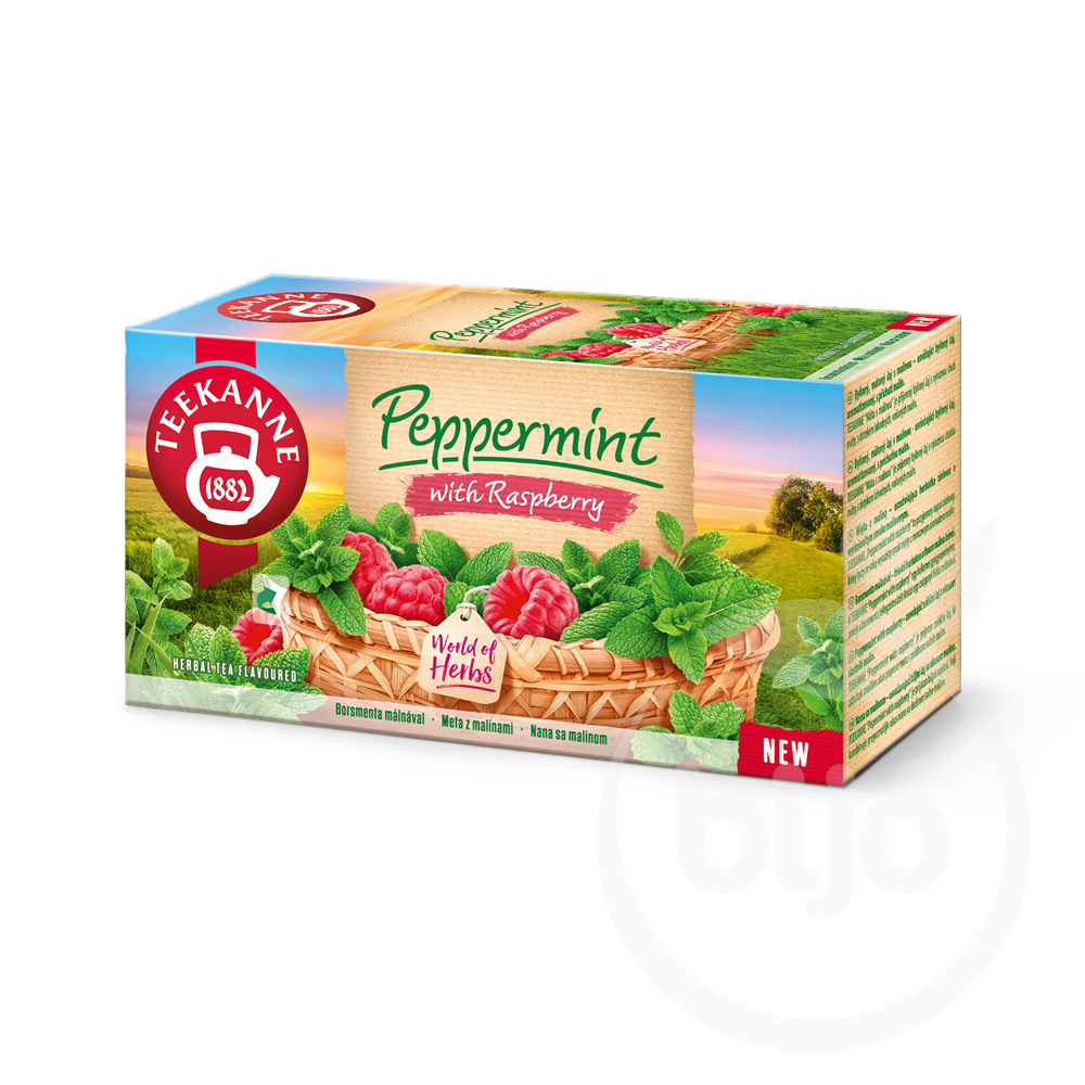 Teekanne málna ízű borsmenta tea 20x1,5g 30 g áruház bijo.hu