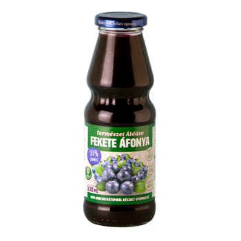 Természet Áldása fekete áfonya gyümölcslé 100% 330 ml