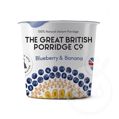 The Great british porridge áfonya&banán instant zabkása poharas 60 g