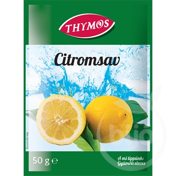 Thymos citromsav étkezési tasakos 50 g