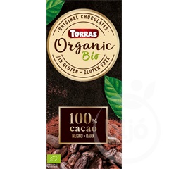 Torras bio 100% kakaótartalmú étcsokoládé 100 g
