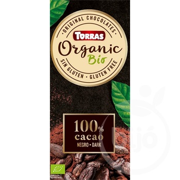 Torras bio 100% kakaótartalmú étcsokoládé 100 g